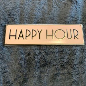 Happy Hour Wall Tile Sign